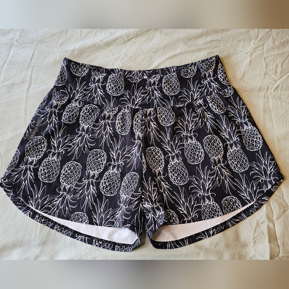Lovefitness apparel pineapple shorts - black - large